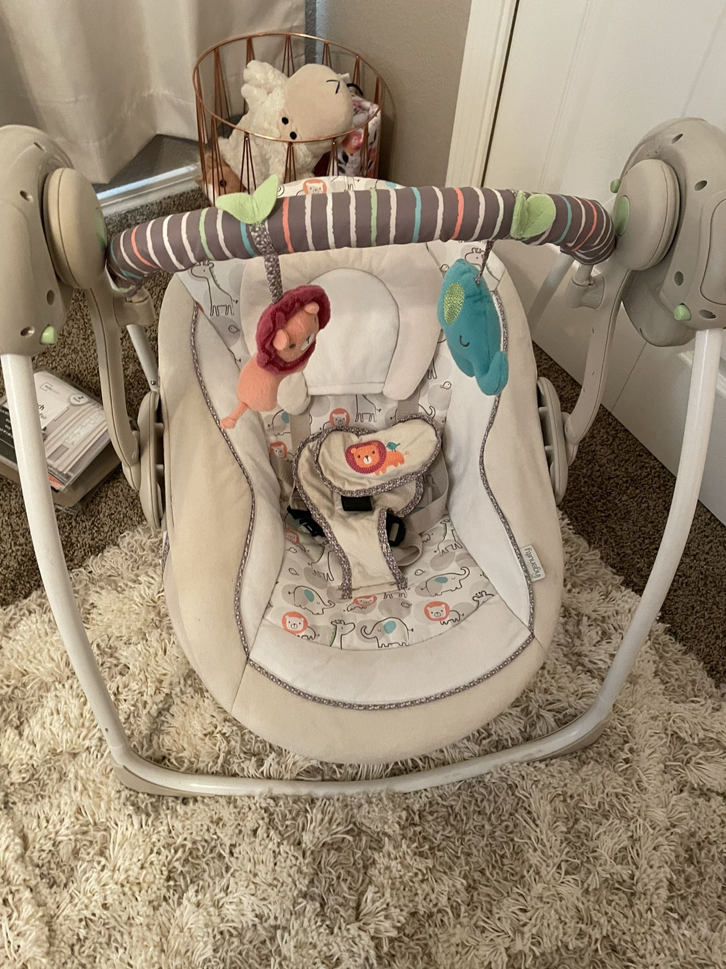 Baby Swing with Speed Setting & Music Timer 