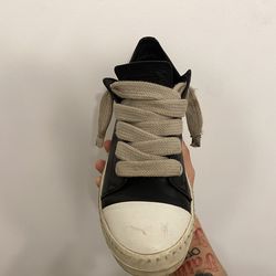 Authentic Rick Owen Chunky Lace Ramones Low