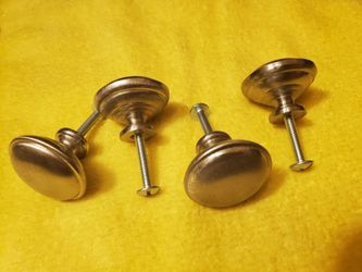 Brushed Steel Knobs (4)