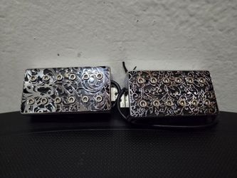 NEW Humbucker Pickup Set Neck & Bridge Silver Floral Cover Alnico V 4-Wire