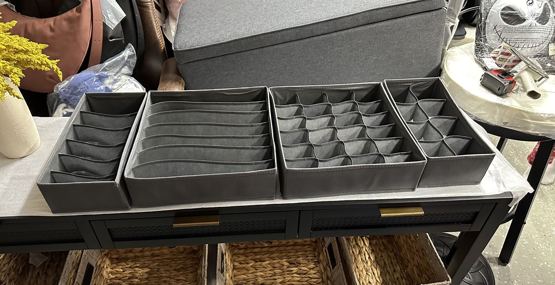 4 Pieces Wardrobe Storage Box