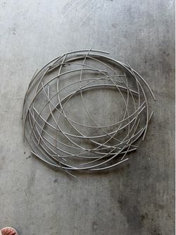 Metal silver wall decor