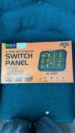 Auxbeam AC-1200 RGB 12 Gang Switch Panel