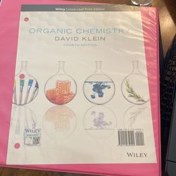 Loose-Leaf Print Edition of Organic Chemistry 4th Edition by David Klein