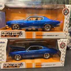 1970 Chevy Chevelle SS. 1:24 Scale Diecast Collectible Cars. New Unopened. By Jada Big Time Muscle. $25.00 each