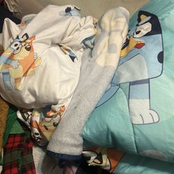 Movie And Bingo, Blanket, Comforter, And Sheet Set