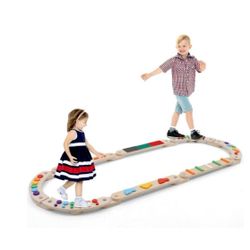 Wooden Balance Beam Adjustable Balance Beam For Kids Playground Kids Nursery Balance Activity Fun(x152)