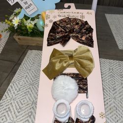 Beautiful Baby Girl Velvet 4 pc