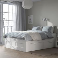 IKEA Brimnes Storage King Size Bed Frame