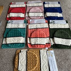 Sheet Sets King And Queen, Towels (packs Of 4), Bathroom Mat Sets.