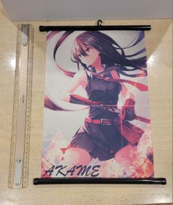 Akame from Akame ga kill wall scroll