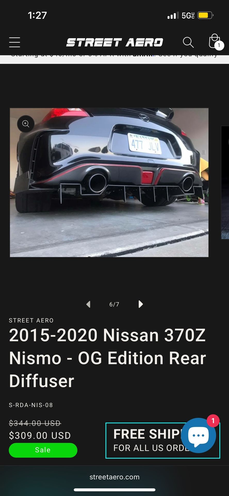 370z diffuser