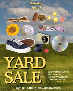 Yard Sale Saturday 07/18 @8am