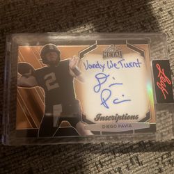 Diego Pavia auto card