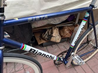 Bianchi pista fixie freewheel bicycle 55cm