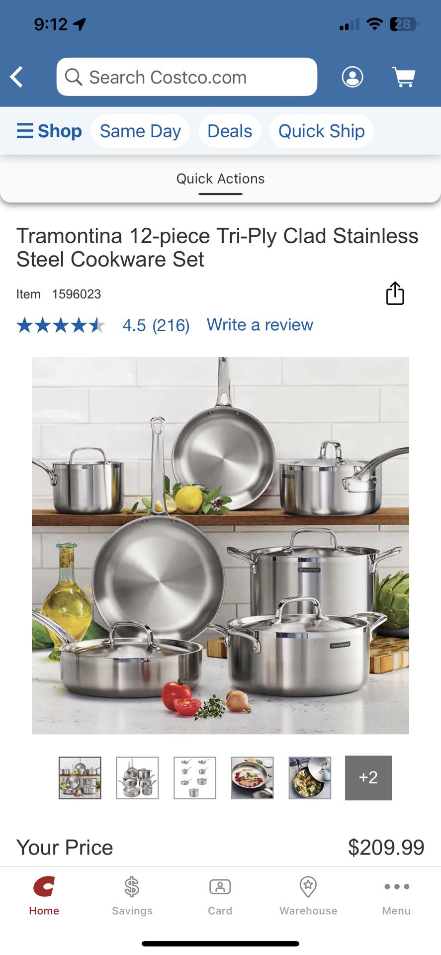 Tramontina 12-piece Tri-Ply Clad Stainless Steel Cookware