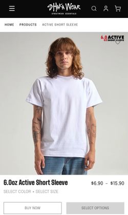 shaka wear 6.0oz active T shirt
