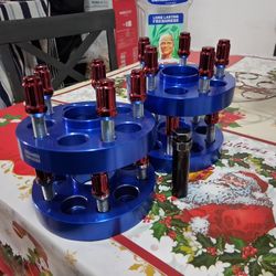 5x100 To 5x114.3 Adapters With Lug Nuts