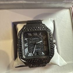 Cartier Santos Black Diamond 