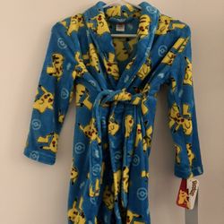 Children’s/Kids Pokemon Robe New With Tags Size 6/7 Paid $17 