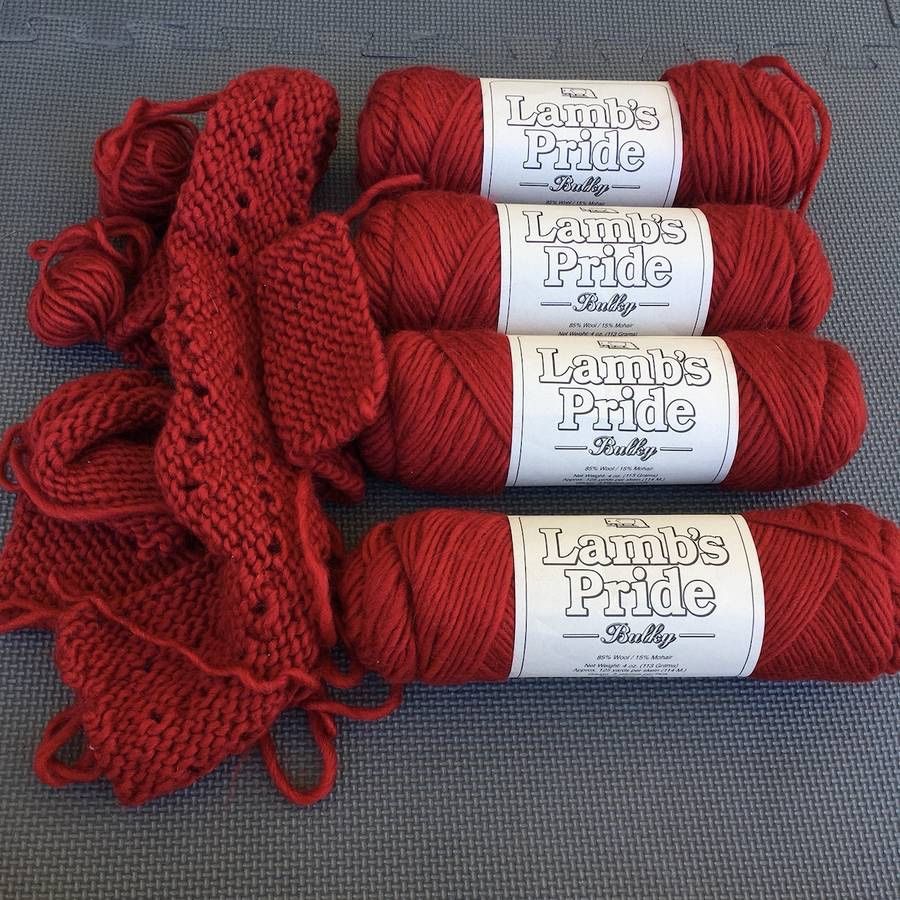 Lot of 4+ Skeins Lamb's Pride Bulky Wool Mohair Yarn