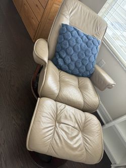 Leather Recliner Chair With Ottoman