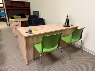 Office Desk with Drawers & Storage