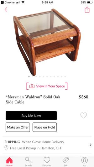 A Beautiful Vintage Mersman Waldron Mid Century Solid Oak Table