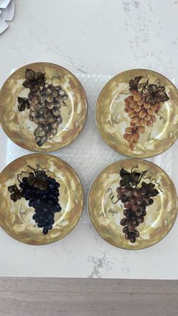 I. Godinger salad plates vintage