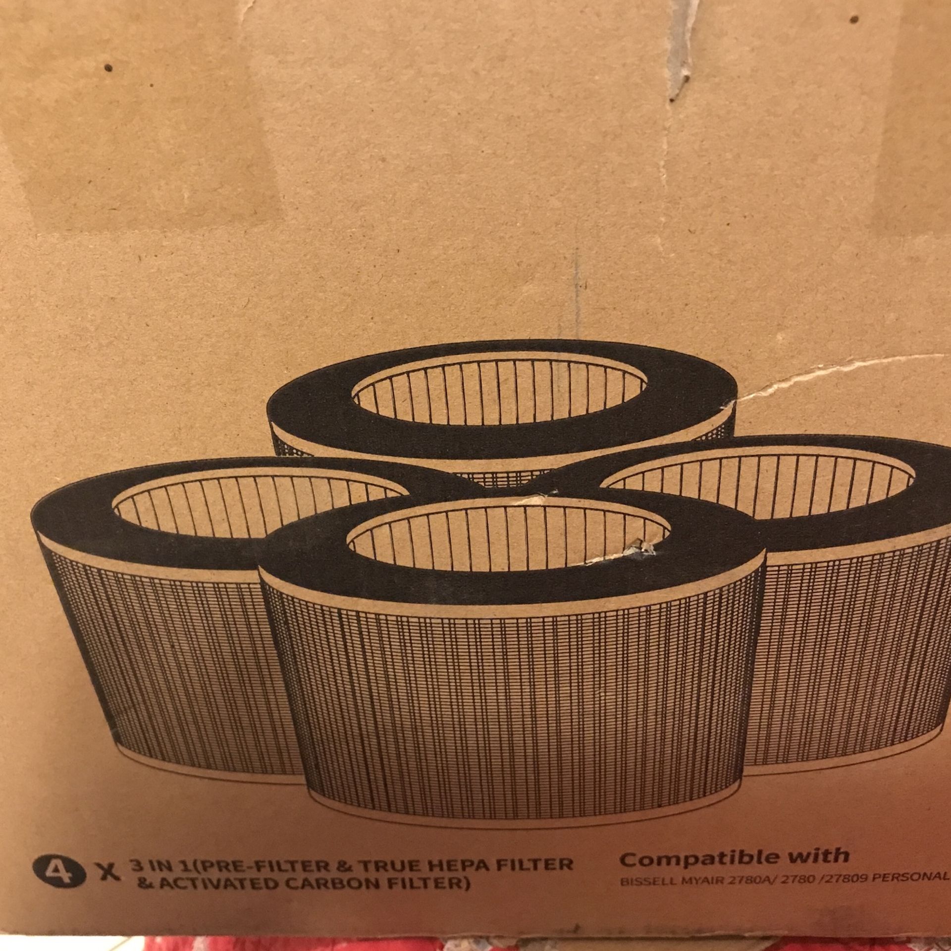 3 In 1 Pre Filter & True hepa Filter & Activated Carbon Filter