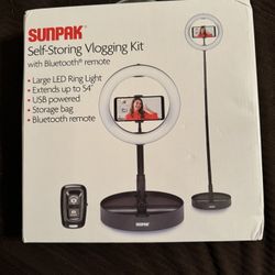 Sunpak Self-Storing Vlogging Kit with Bluetooth remote