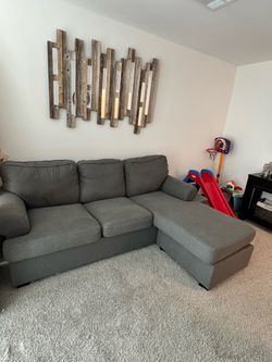 Gray Sectional Sofa / Bed