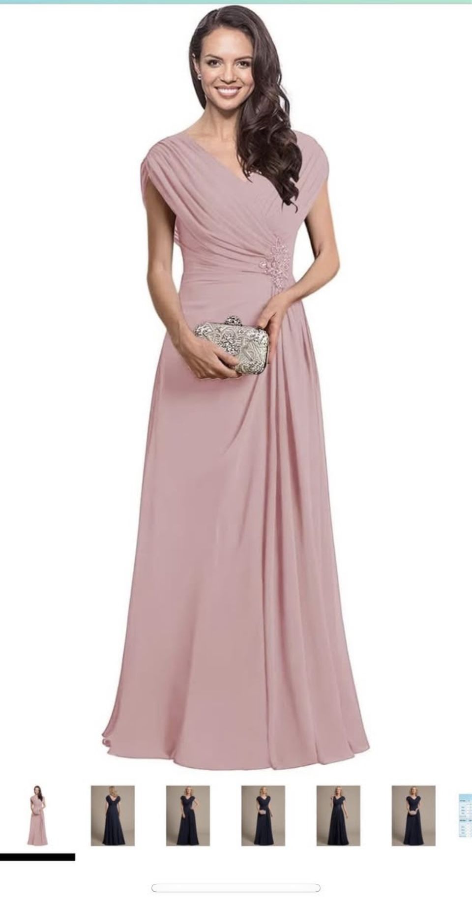 Dusty Rose Long Dress