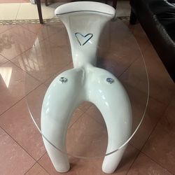 Glass Porcelain Center Table