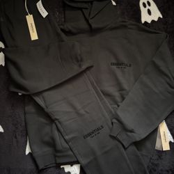 Black Essentials Fear Of God Large Tracksuit 