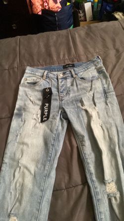 Purple jeans