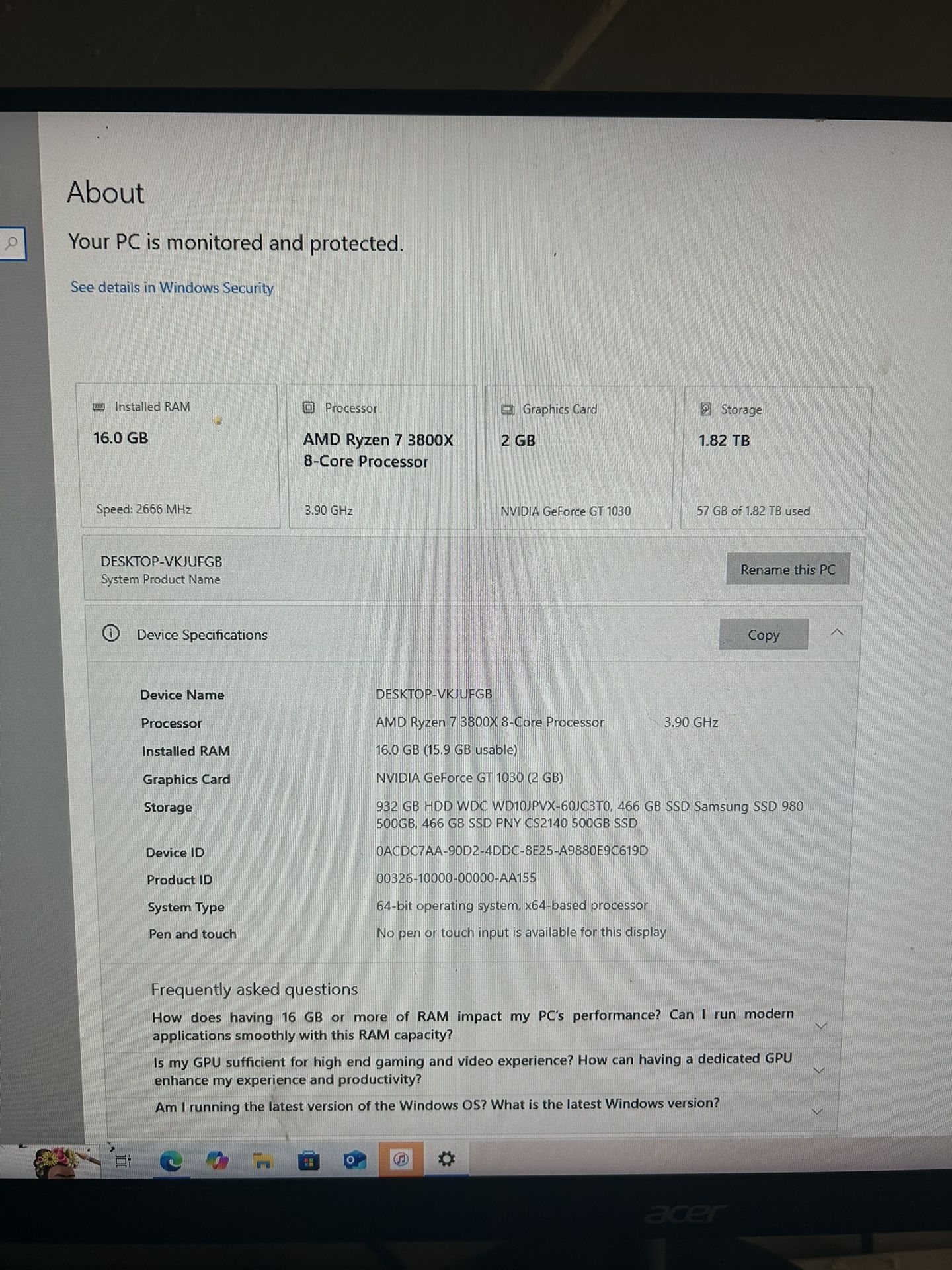 Gaming PC for sale
