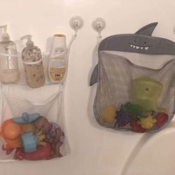 2 Sets of 2 Cute Bath Tub Organizers