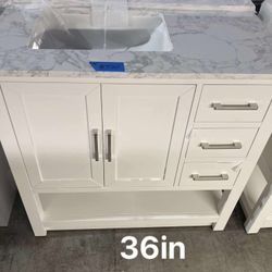36in Bathroom Vanity With Top