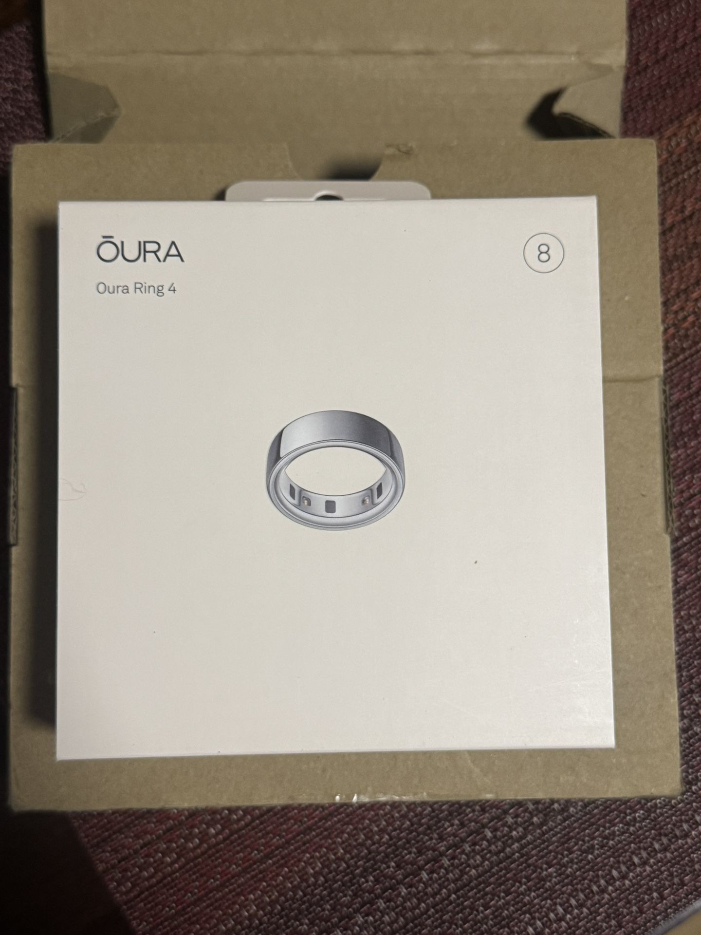 Oura Ring Gen 4 Size 8 Silver
