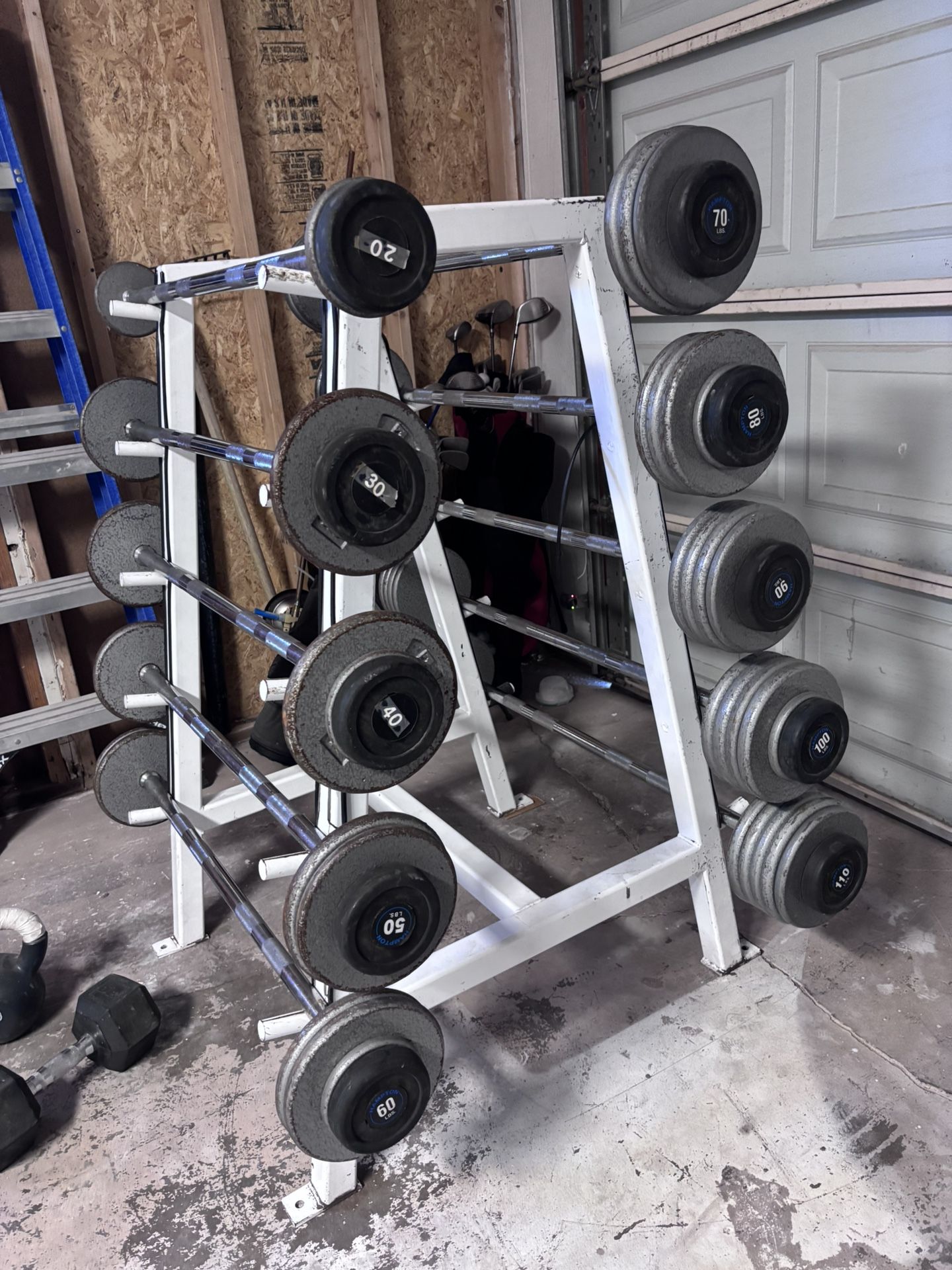 Barbell Weights With Rack