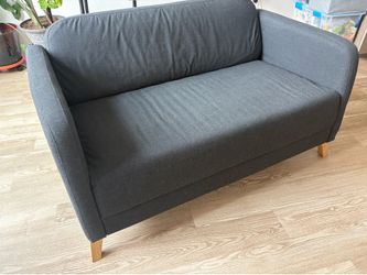 Linanas loveseat dark grey couch