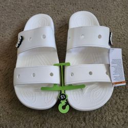 All White Pair Of Crocs
Size 13 Mens