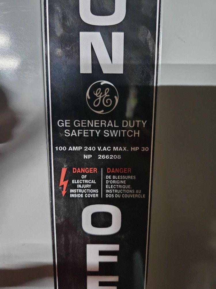 Ge Safety Switch Type 1.