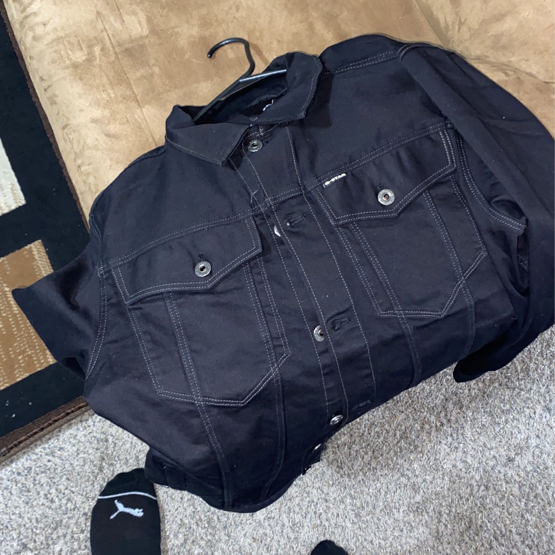 G Star Black Denim Jacket