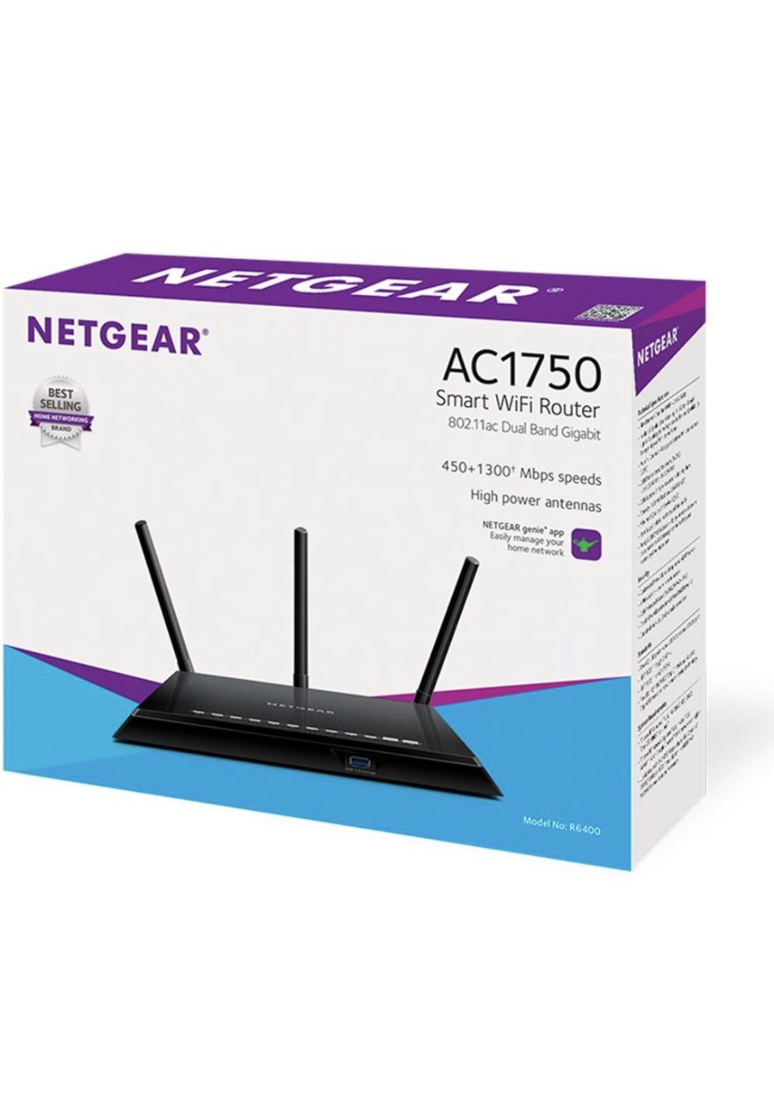 NetGear AC1750 Dual Band Gigabit WIFI 5 Router 