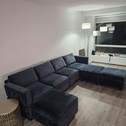 Sectional Sofa U Shaped Sectional Couch with Reversible Chaises