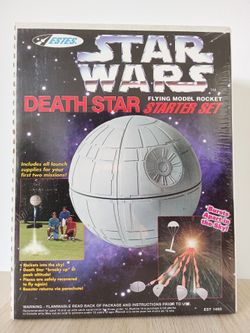 Vintage 1997 Estes Star Wars Death Star Flying Model Rocket Starter Set - EST 1493 - NOS