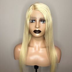 13x1 613 Blonde 24in Human Hair Wig