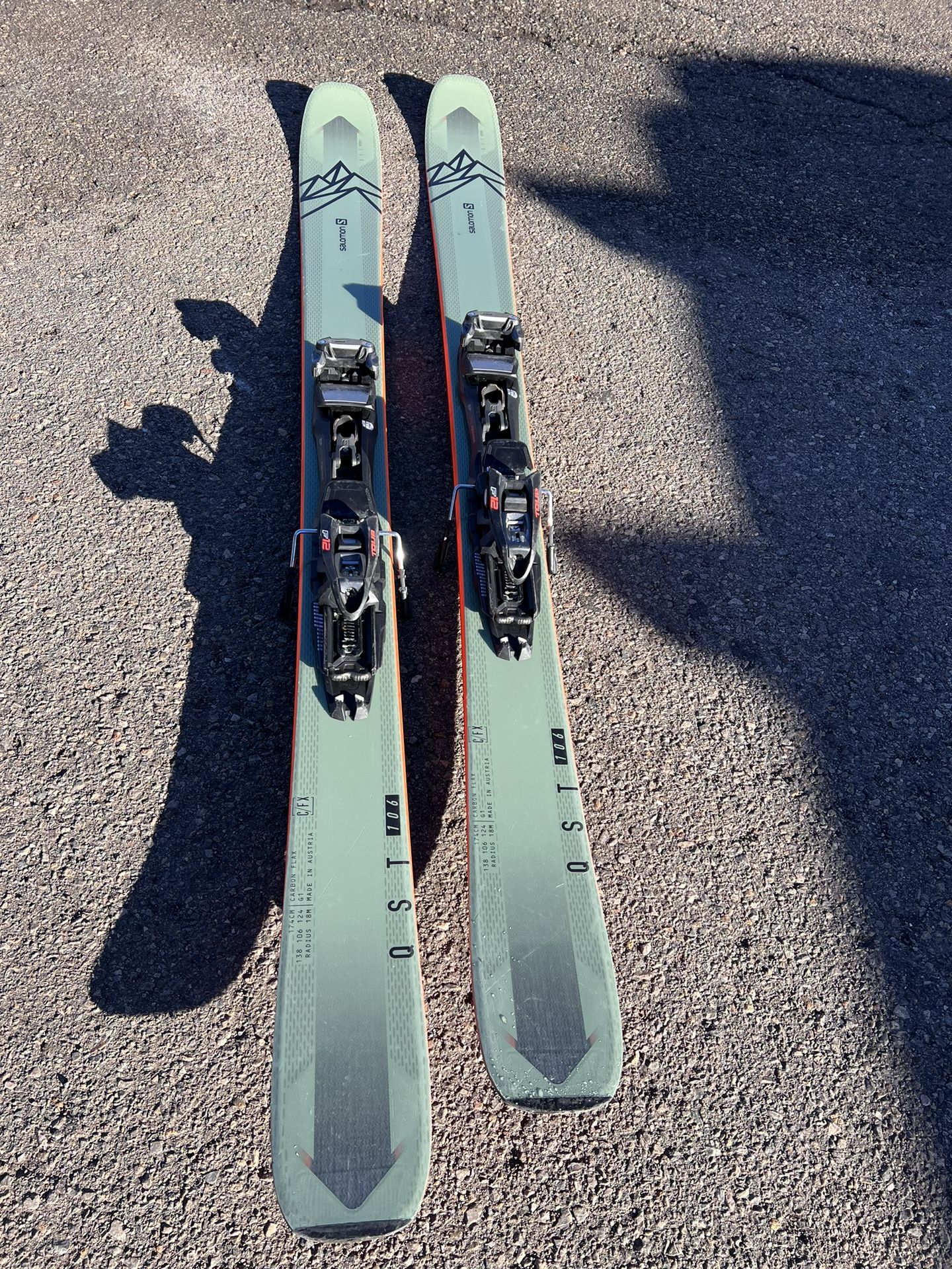 Salomon Qst 106; 174cm Snow Skis